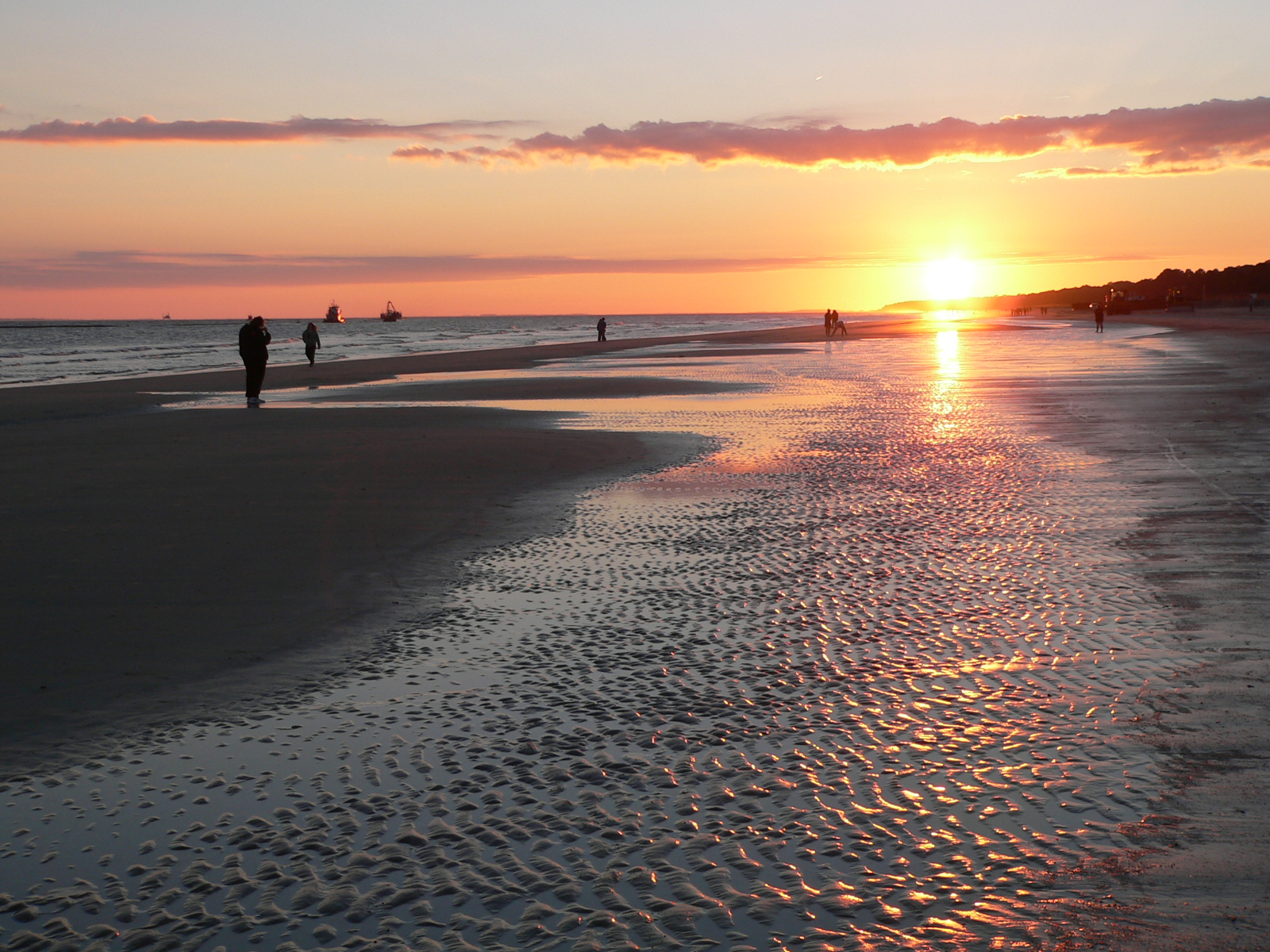 Sunset over the Atlantic beach on Hilton Head Island